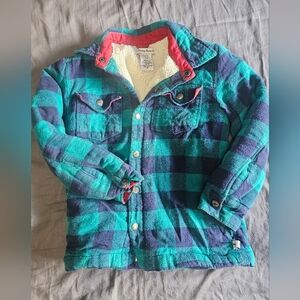 Tommy Bahama Boys Jacket Fleece Size M(US 7/8) Plaid